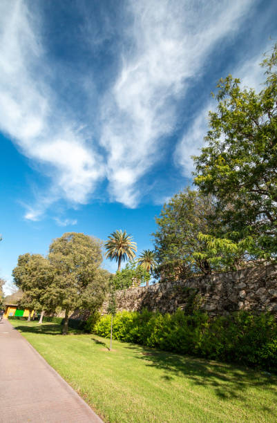 istock Footpath at Turia Riverbed Gardens in Valencia, Spain 1363265652