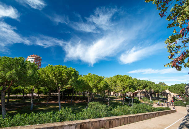 Turia Riverbed Gardens in Valencia, Spain