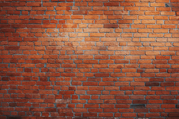 istock Old red brick wall background, wide panorama of masonry 1363265908