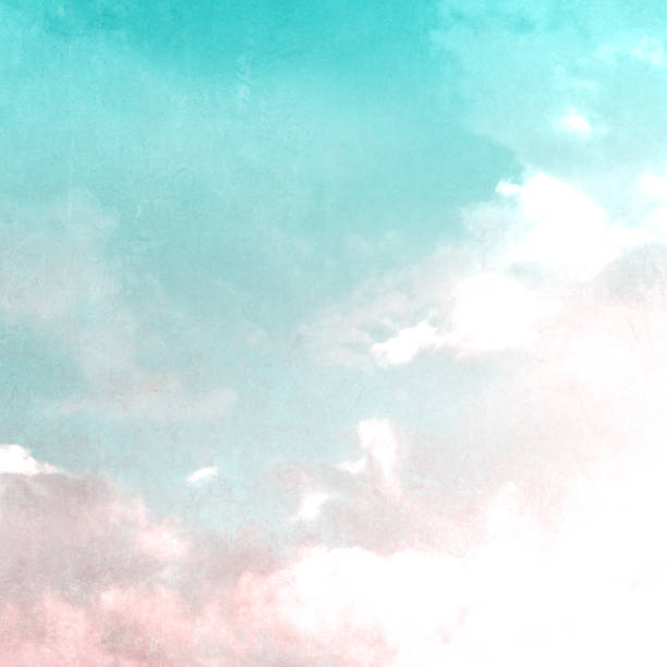 istock Watercolor sky background in pastel colors 1363271133