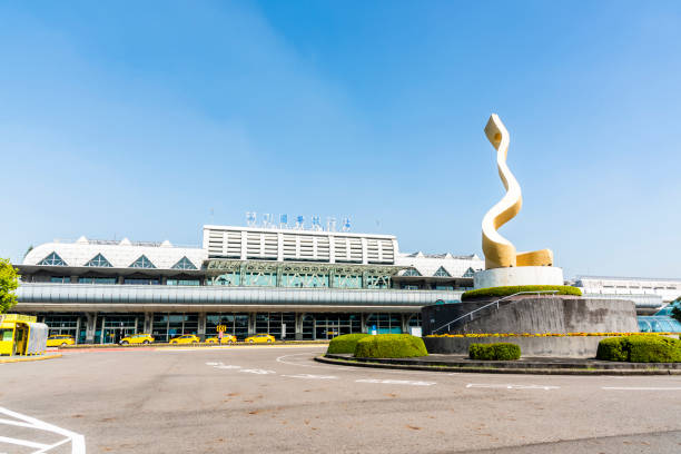 the kaohsiung international airport in taiwan. - domestic car color image horizontal car imagens e fotografias de stock