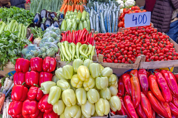 October 29th, 2018: Havana, Cuba. Street vendors selling fruits and sweets on the streets of Havana.