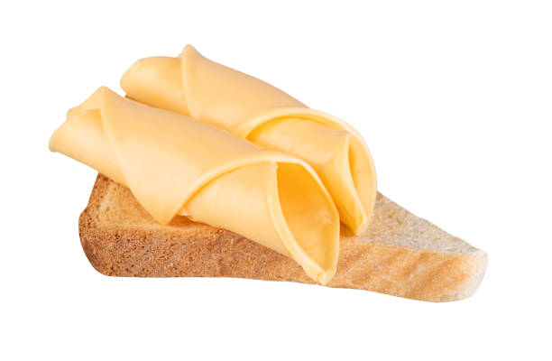 istock Sandwich with cheese slices isolated on a white background 1363273697