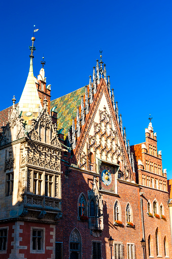 Town Hall on Main Market Square, Wroclaw, Silesia, Poland