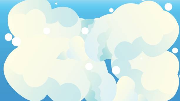 ilustrações, clipart, desenhos animados e ícones de nuvem de fumaça de desenho animado. - vapor da respiração