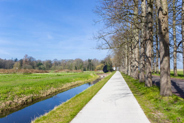 istock Bicycle path near Rijs village in Gaasterland 1363286468