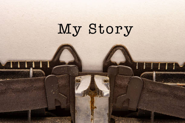 istock Old typewriter with the letters 