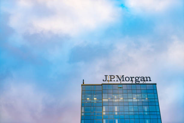 JP Morgan building stock photo