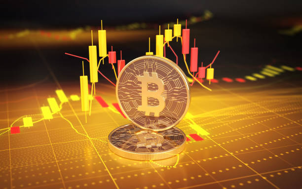 istock Bitcoin crypto currency on digital graphic background 1363293985