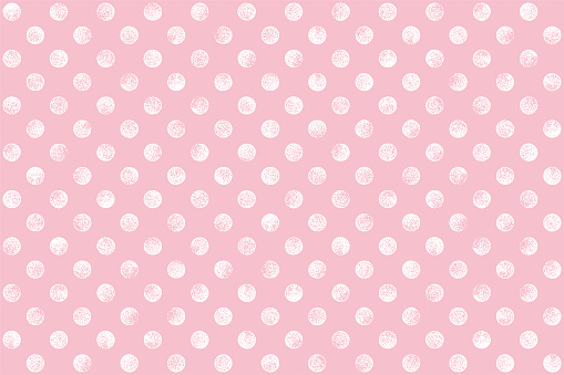 Pink background with white grunge dots