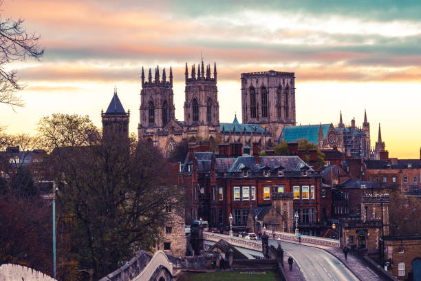 istock Century city wall in York England 1363295869