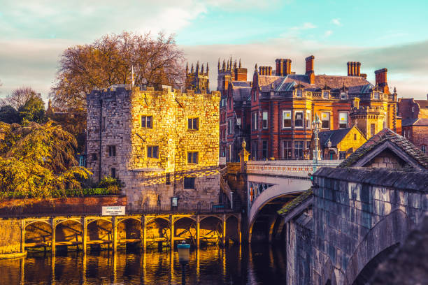 istock Lendal Bridge at sunset. The bridge is relected in the River Ouse 1363296041