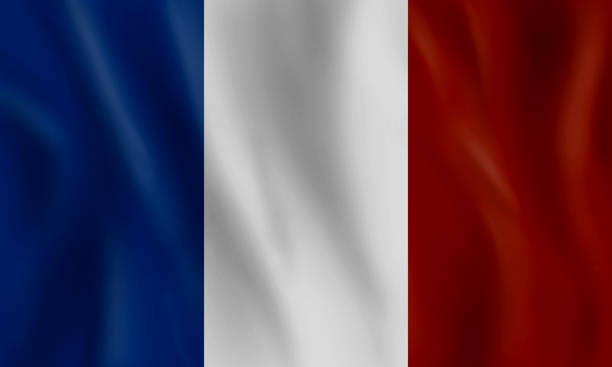 ilustracja flagi republiki włoch. - francia stock illustrations