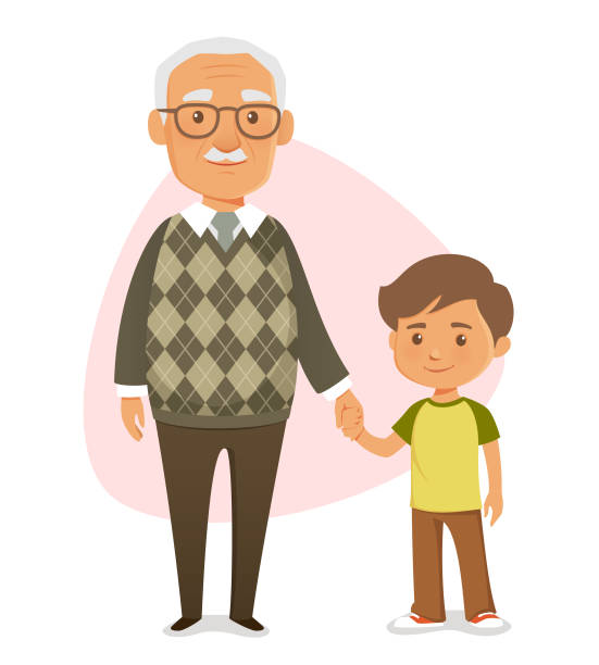 2,462 Grandfather And Grandson Illustrations & Clip Art - iStock |  Grandfather and grandson asian, Grandfather and grandson fishing, Black  grandfather and grandson