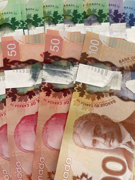 istock Canadian paper Currency 1363302273