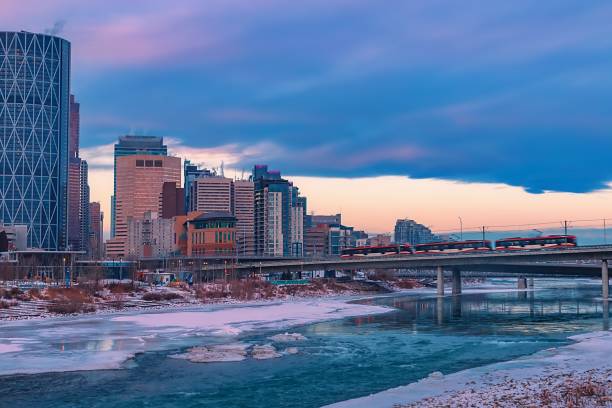 istock City Train Crossing The Bow River Bridge 1363303589