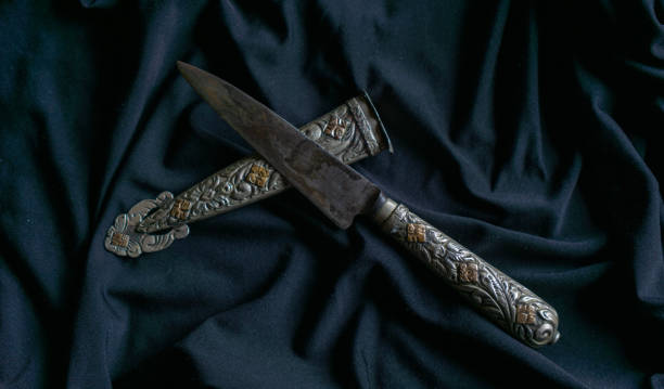 istock old knife decorated in silver and gold 1363304823