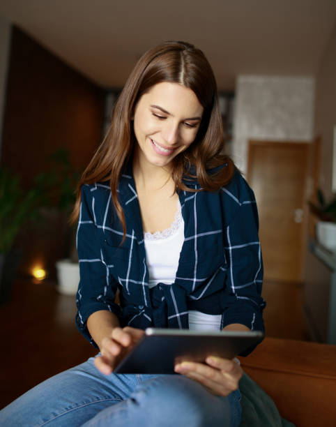 istock Woman With a Digital Tablet 1363304999