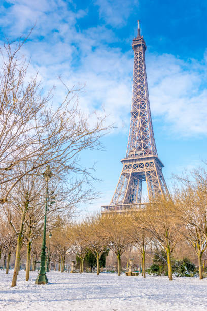 istock Eiffel Tower and the winter in Paris 1363305105
