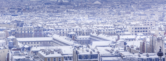 Panoramic aerial view of Salzburg, Austria in a beautiful day