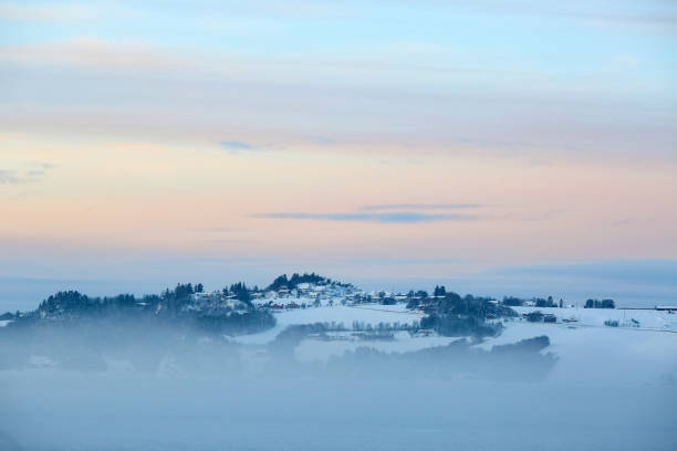 High fog and mountains in Bavaria