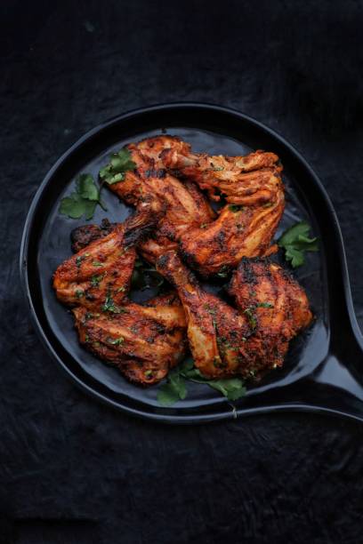 el pollo tandoori - chicken tandoori fotografías e imágenes de stock