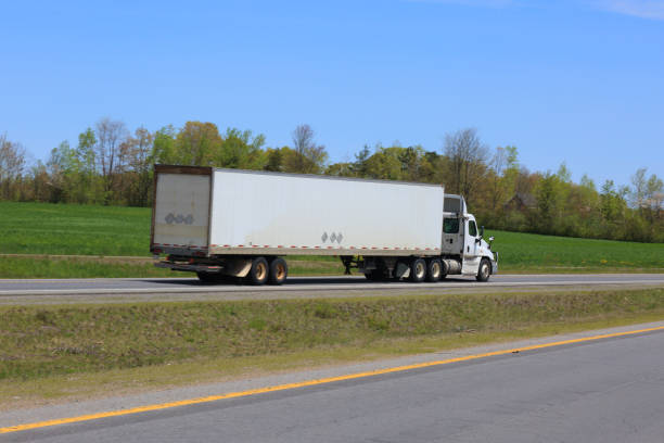 istock Semi-truck and trailer 1363326006
