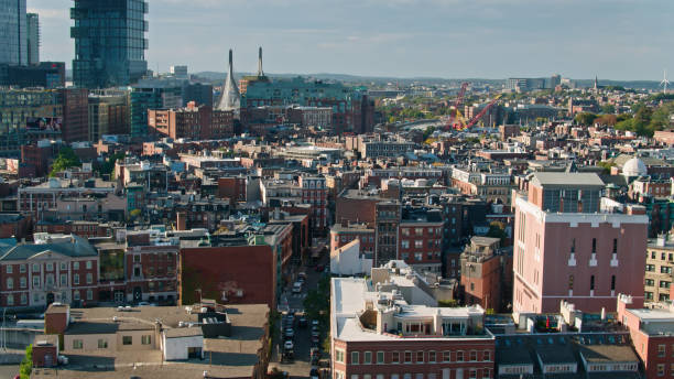istock Drone Shot of North End, Boston, Massachusetts 1363326037