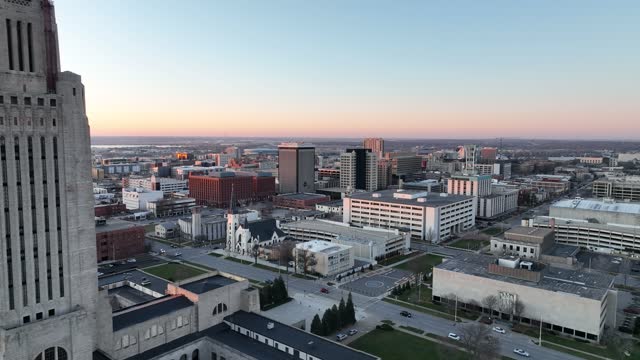 Lincoln, Nebraska Aerial Drone Video