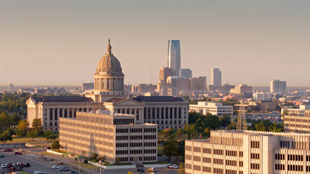 istock Oklahoma State Capitol Complex at Sunrise - Aerial 1363328233