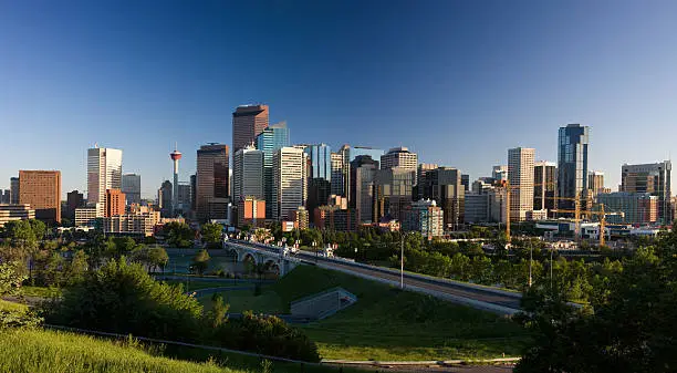 Panorama of downtown Calgary. (XXL)