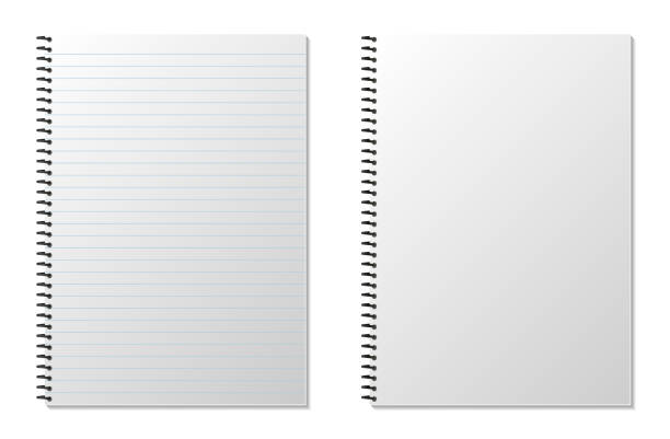 Blank Realistic Spiral Notepad Notebook Isolated On White Vector Stock  Illustration - Download Image Now - iStock