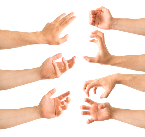 istock Hand signs in the form of holding 1363340516