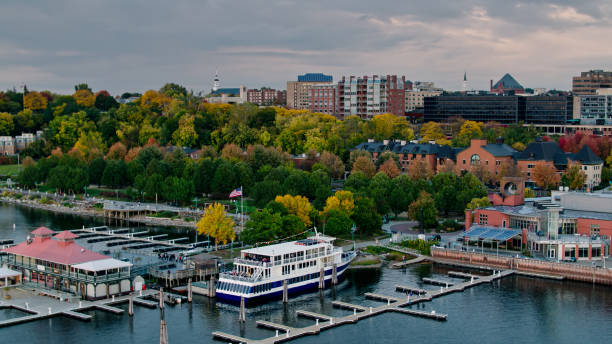 istock Ferry Terminal in Burlington, VT - Aerial 1363349512