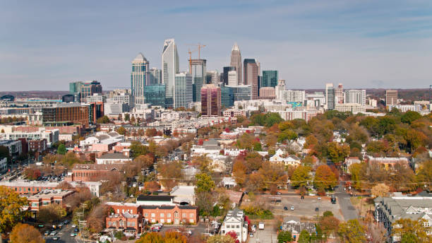 istock South End and Uptown Charlotte - Aerial 1363351797