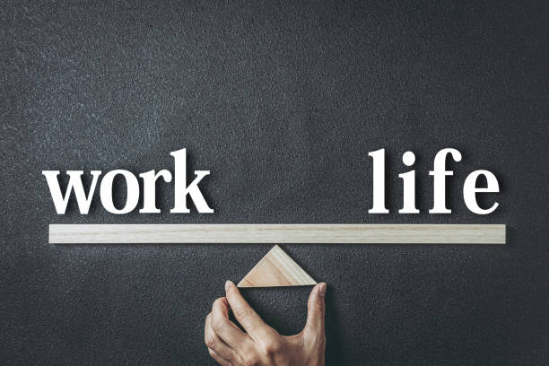 istock Work and life seesaw balance 1363353920