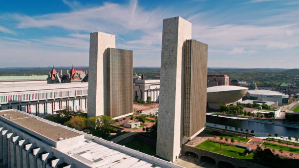 istock Empire State Plaza in Albany, NY - Aerial 1363359583