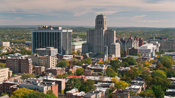 istock Albany, New York in Fall - Aerial 1363359652