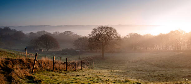 Sunrise in the Countryside stock photo