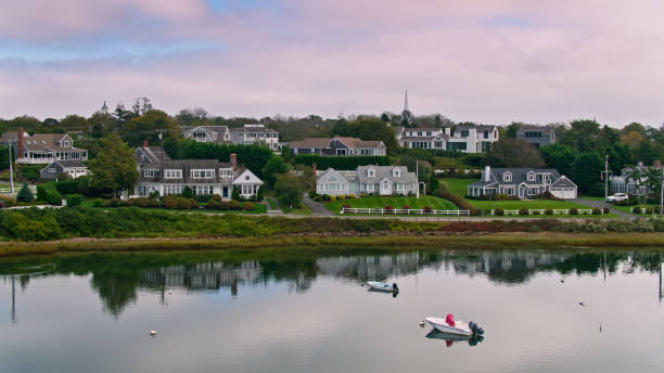 istock Waterfront Houses in Downtown Chatham, Massachusetts 1363363756