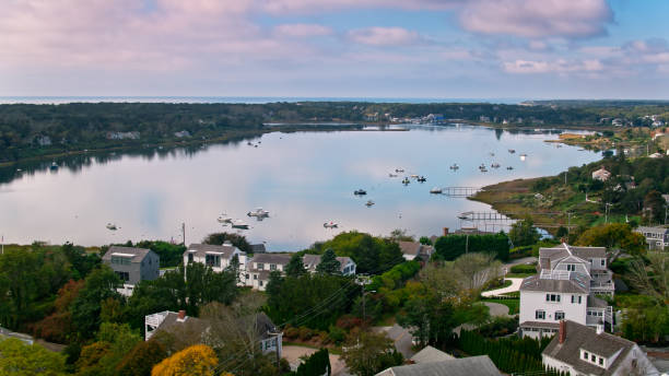 istock Aerial Shot Of Idyllic Scene on Cape Cod - Aerial 1363363758