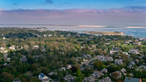 istock Aerial View Across Chatham, MA 1363363765