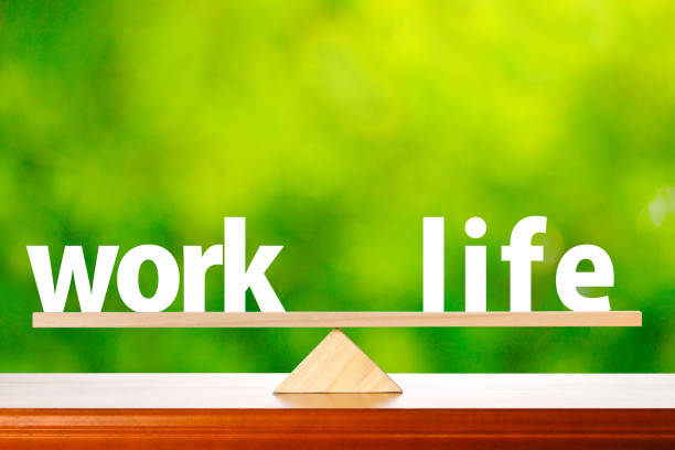 istock Seesaw balance between work and life 1363364467