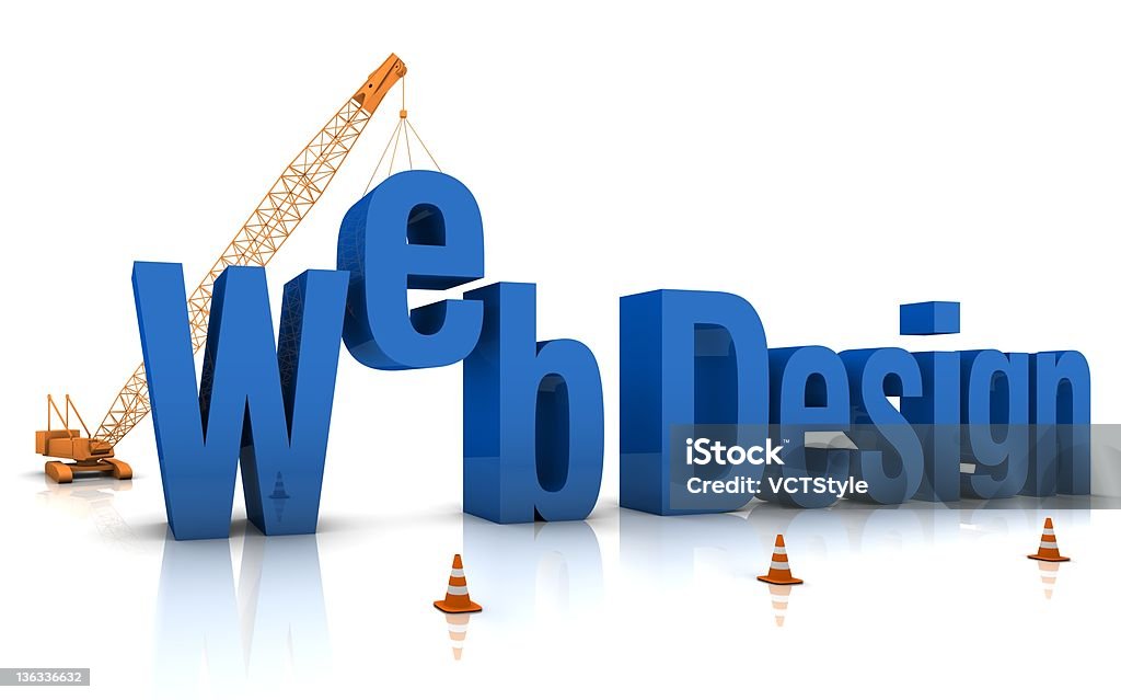 Web Design - Royalty-free Azul Foto de stock