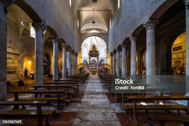 Interior Of Narni Cathedral Umbria Italy Stock Photo - Download Image Now