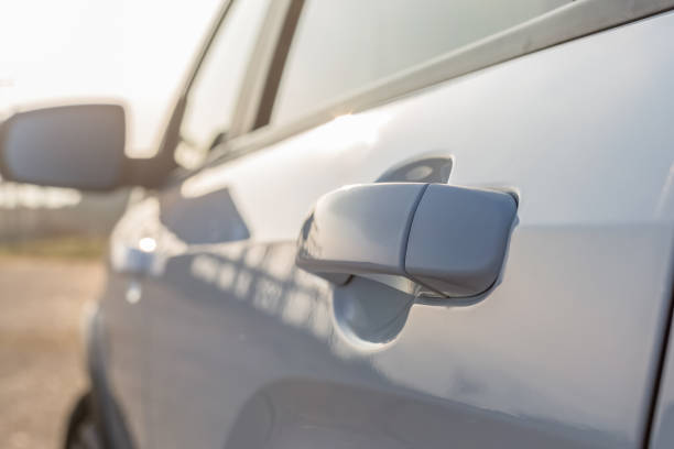 istock The door handle of a modern car. 1363381483