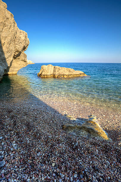 istock Beautiful Traganou beach in Rhodes, Greece 136338896