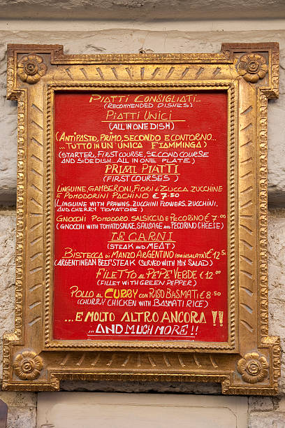 istock Italian Food Menu 136338916