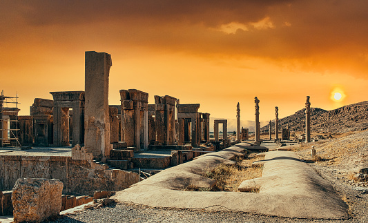 A peaceful and fascinating summer day surrounded by the mystery and beauty of Ancient Persepolis in Iran