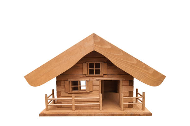 istock Wooden house , Home building architecture 1363403706